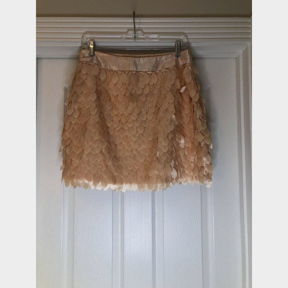 KARDASHIAN Kollection peach/Pink flower petal lined skirt women’s size large NWT - Picture 1 of 7